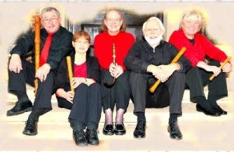 Members of the Washington County Consort, David Styer, Naomi Styer, Kathy Barr, Russell Johnson and Shelly Harr, will perform on Saturday, May 11, 3 p.m. at St. John's Evangelical Lutheran Church, 141 S. Potomac St., Hagerstown.