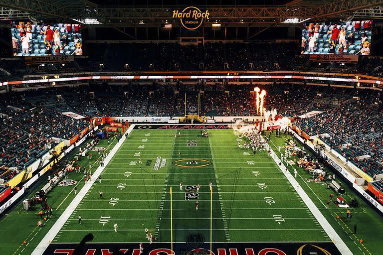 El Hard Rock Stadium es la sede de los Miami Dolphins en la NFL.