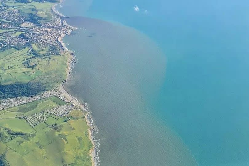 Huge slick of brown matter off Welsh coast