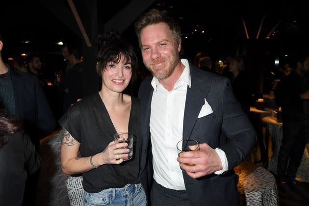 Lena Headey (left) and Marc Menchaca in 2020. (Photo: Jeff Kravitz via Getty Images)