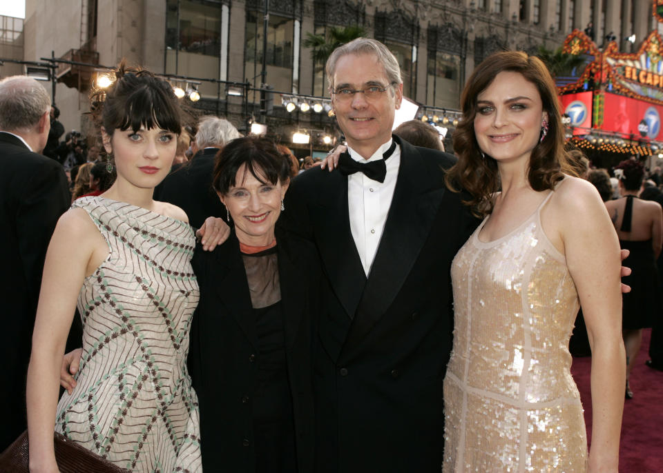 Zooey Deschanel, Mary Jo Deschanel, Caleb Deschanel and Emily Deschanel