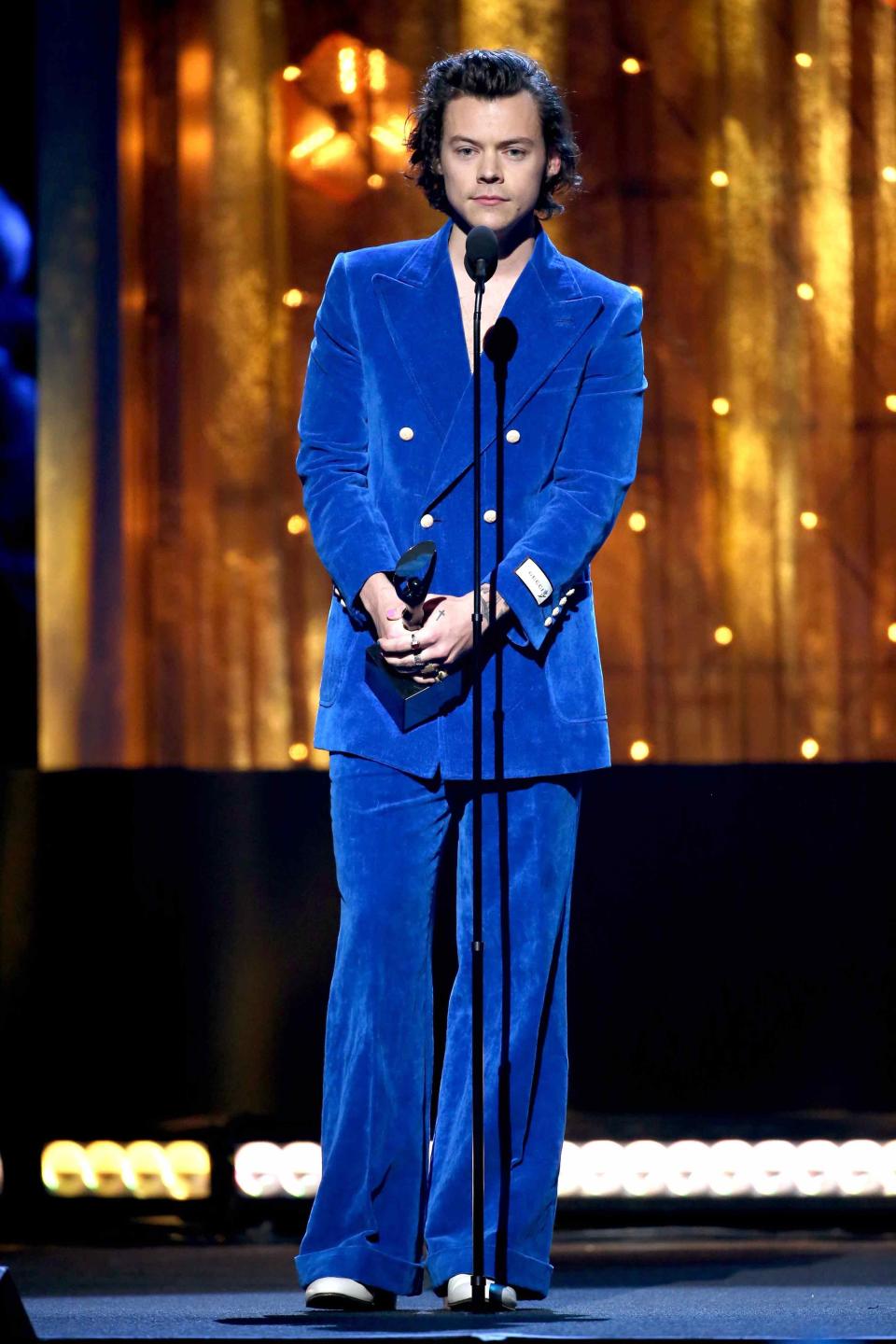 In Gucci at the 2019 Rock & Roll Hall of Fame Induction Ceremony in New York City.