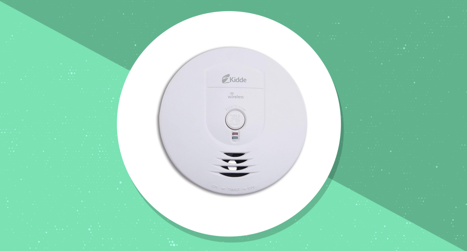 Kidde Wireless Interconnect Battery Operated Smoke Detector Alarm. (Photo: Amazon/Yahoo Lifestyle)