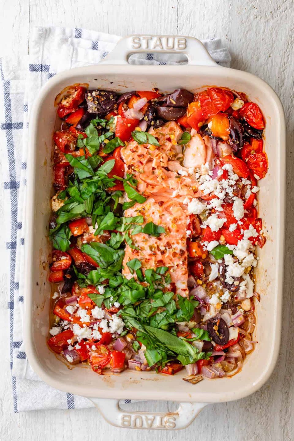 salmon recipes baked feta