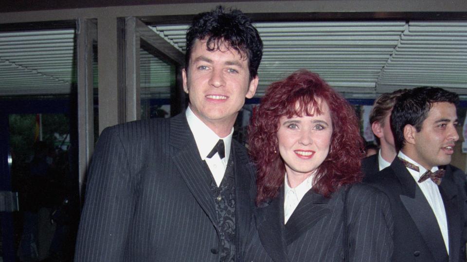 Shane Richie standing with Coleen Nolan