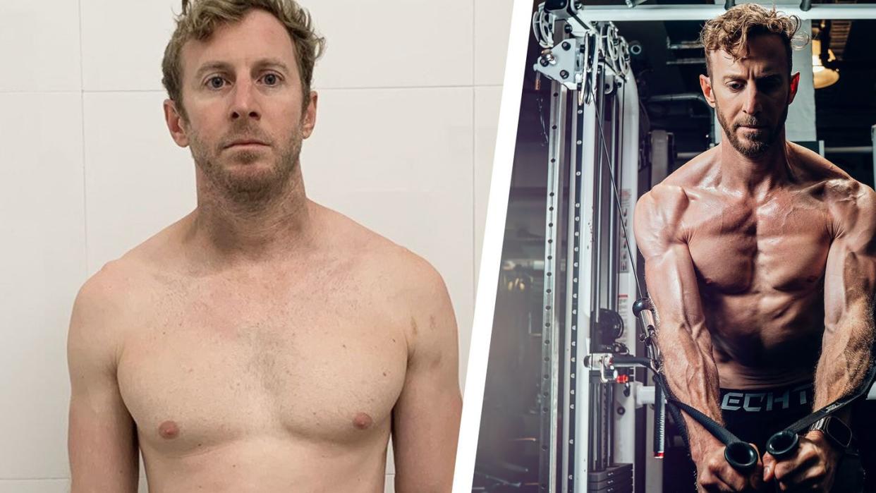 phil dixon before and after shirtless