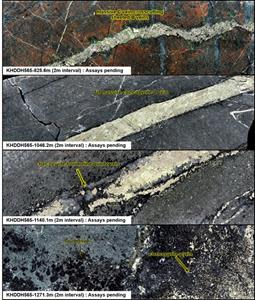 Slab images from KHDDH565, each slab is halved HQ core and 4.36cm tall.