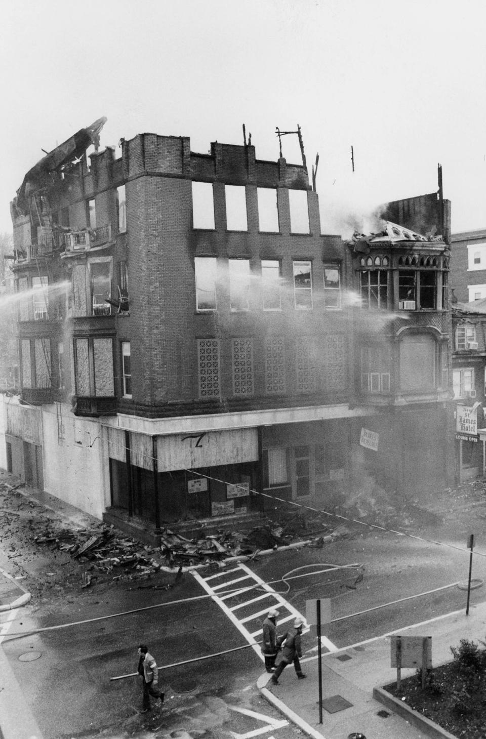 Woonsocket's St. James Hotel, which offered cheap rented rooms, was lost to fire in 1986. Many rooming houses fell into disrepair and suffered a similar fate.