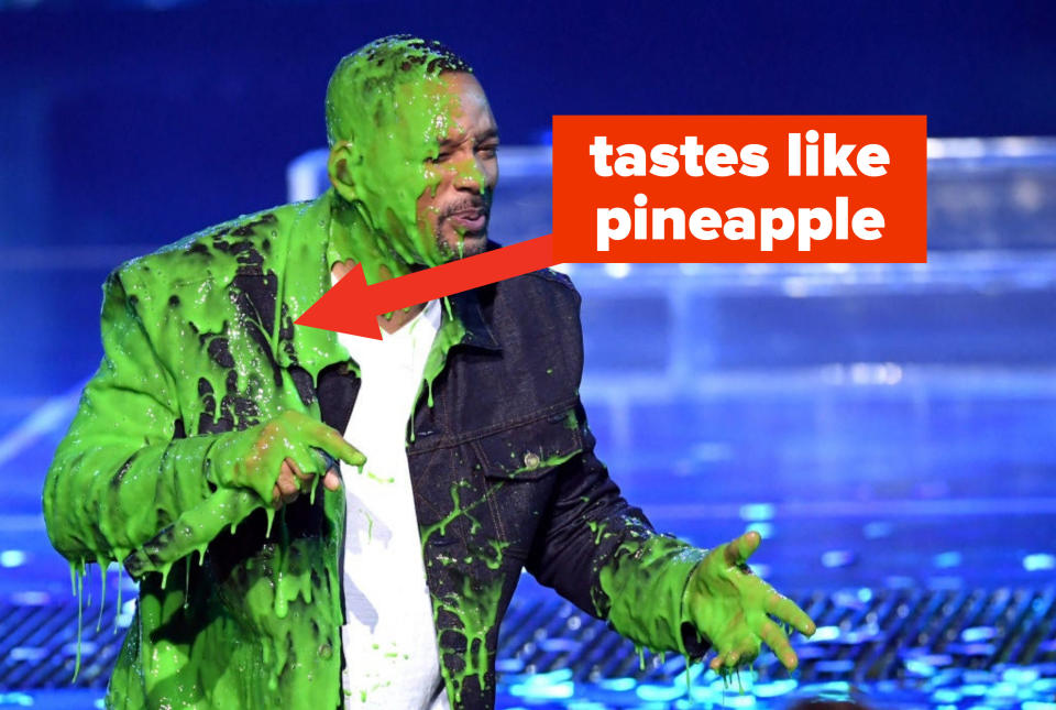 Will Smith covered in green Nickelodeon slime