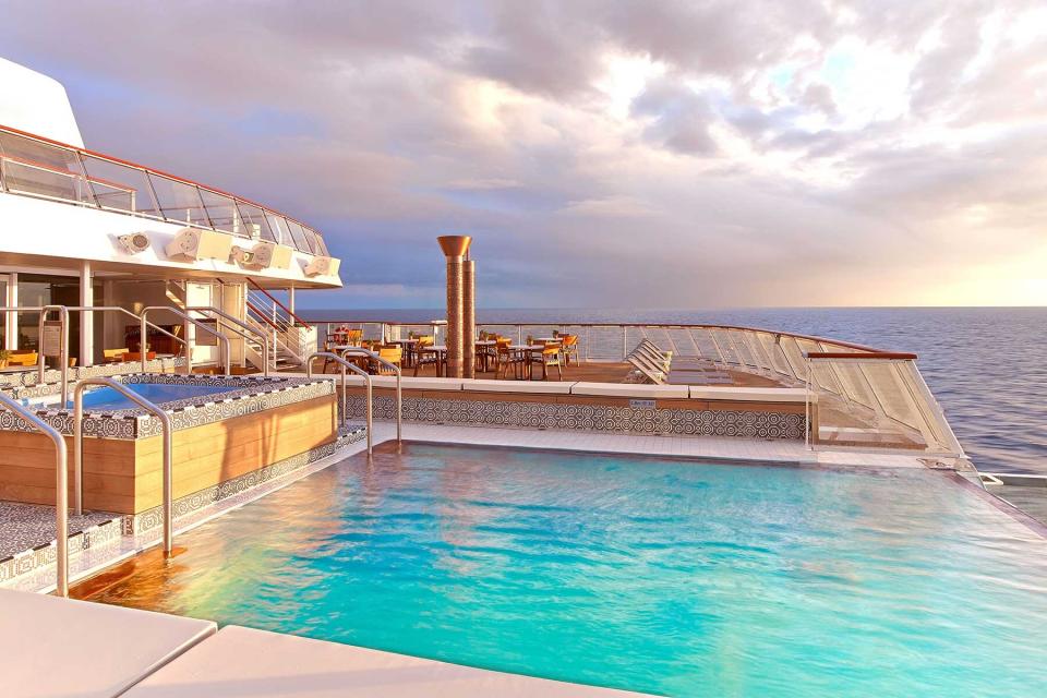 Infinity pool on Viking cruises