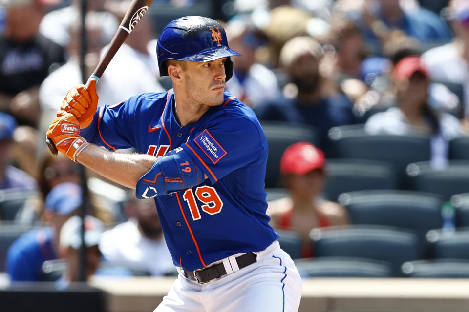 密爾瓦基釀酒人向紐約大都會交易一壘手Mark Canha。（MLB Photo by Rich Schultz/Getty Images）