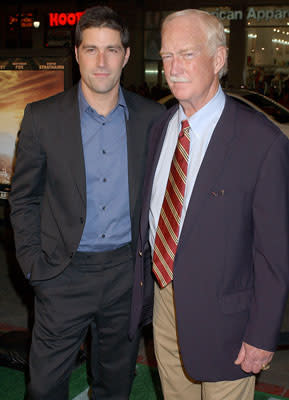 Matthew Fox and Red Dawson at the Hollywood premiere of Warner Bros. Pictures' We Are Marshall