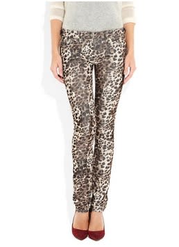 Etoile Isabel Marant Wabi leopard-print cord pants, $395