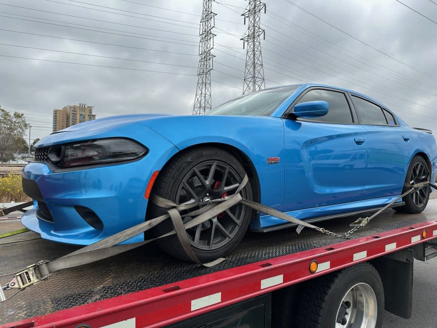 Vehicles impounded by authorities after illegal sideshow takeovers. (SDPD)