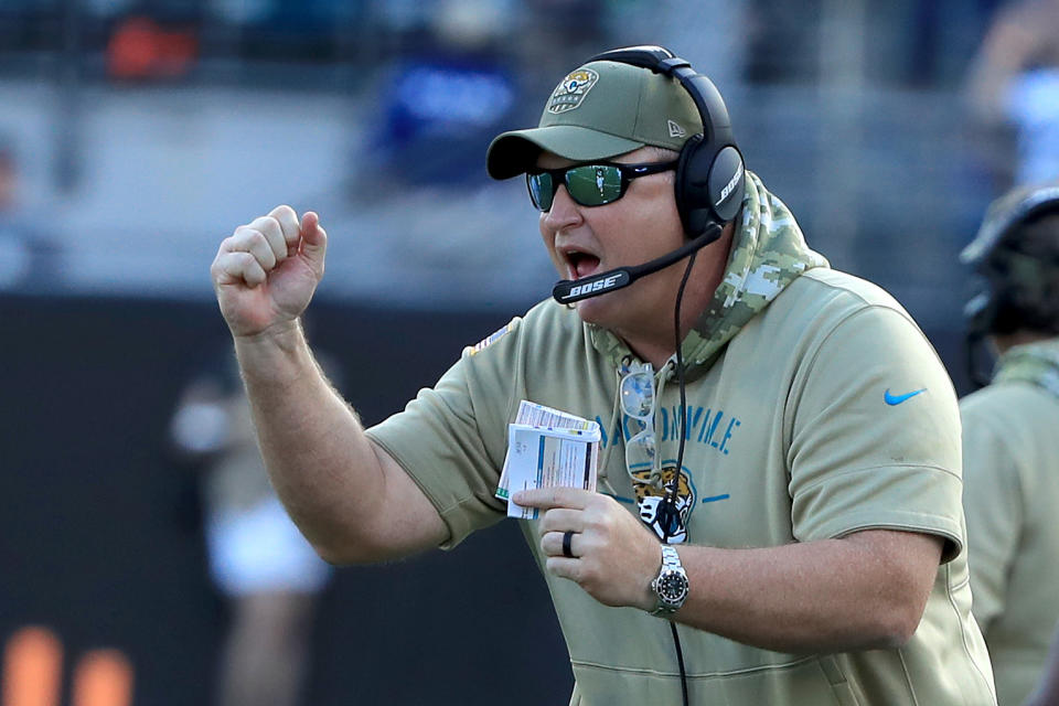 Doug Marrone will get another chance to coach the Jaguars to a winning season in 2020. (Photo by Sam Greenwood/Getty Images)