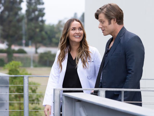 <p>Liliane Lathan/ABC/Getty</p> Camilla Luddington and Chris Carmack on 'Grey's Anatomy'