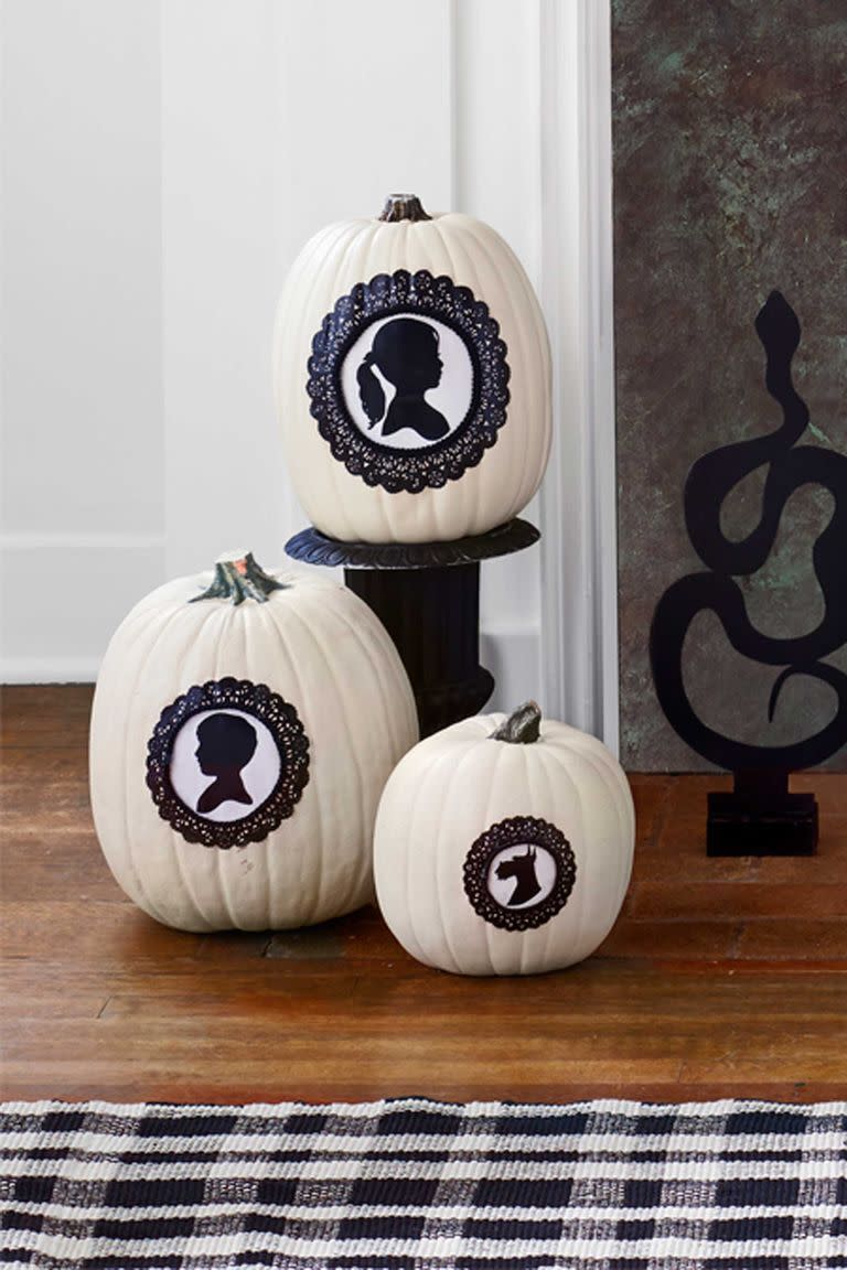 7) Silhouette Pumpkins