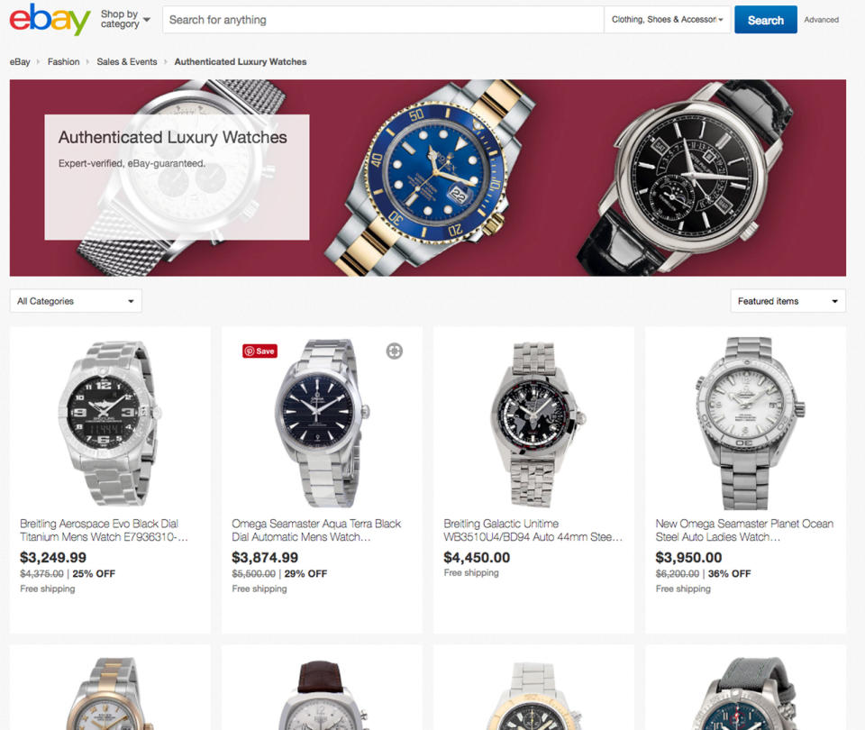 eBay's Authenticate program now covers more than high-style handbags. The