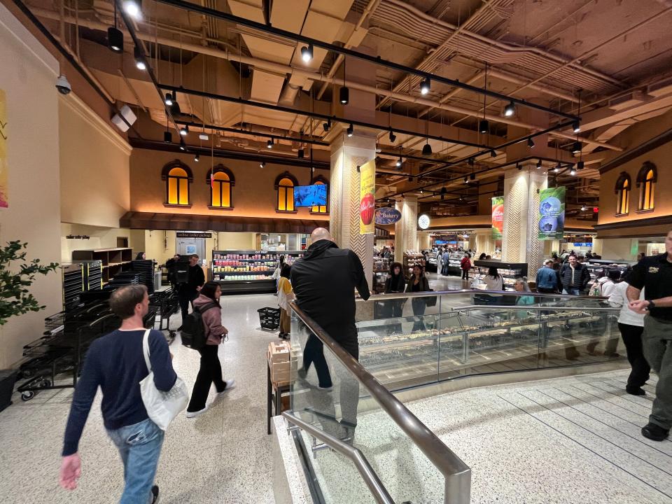 The entrance to Wegmans in New York City.