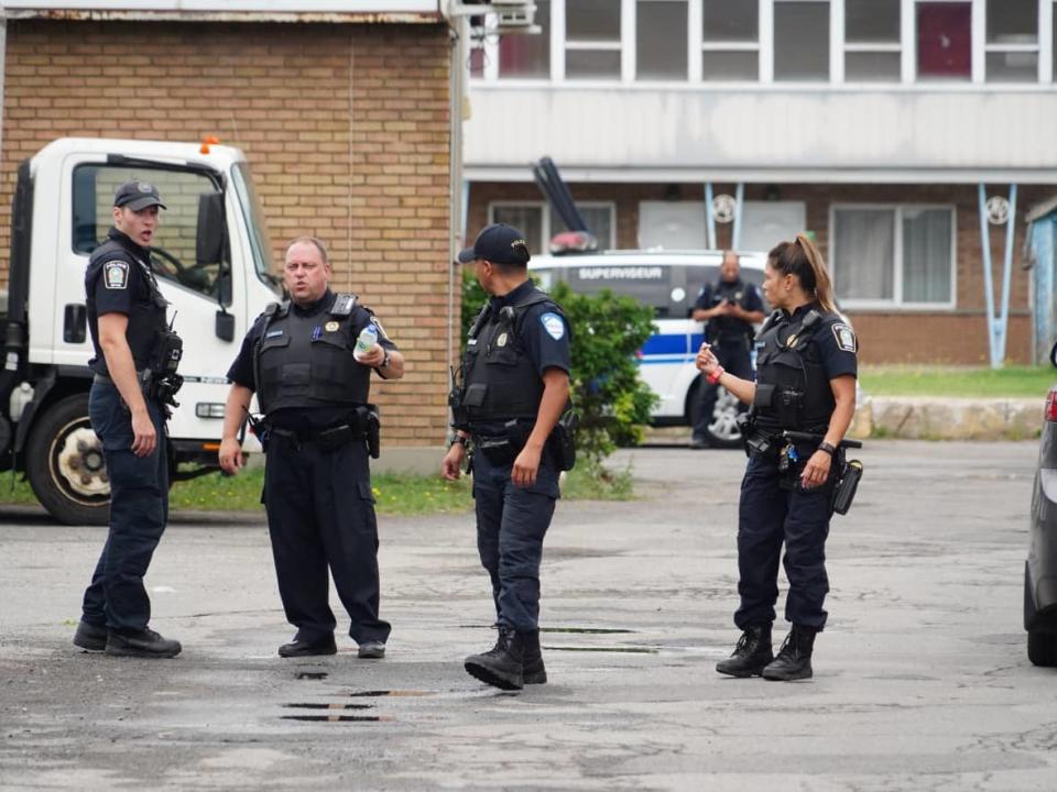 A Montreal police operation that ended with officers killing Abdulla Saikh at a motel, began Thursday morning.  (Charles Contant/CBC - image credit)