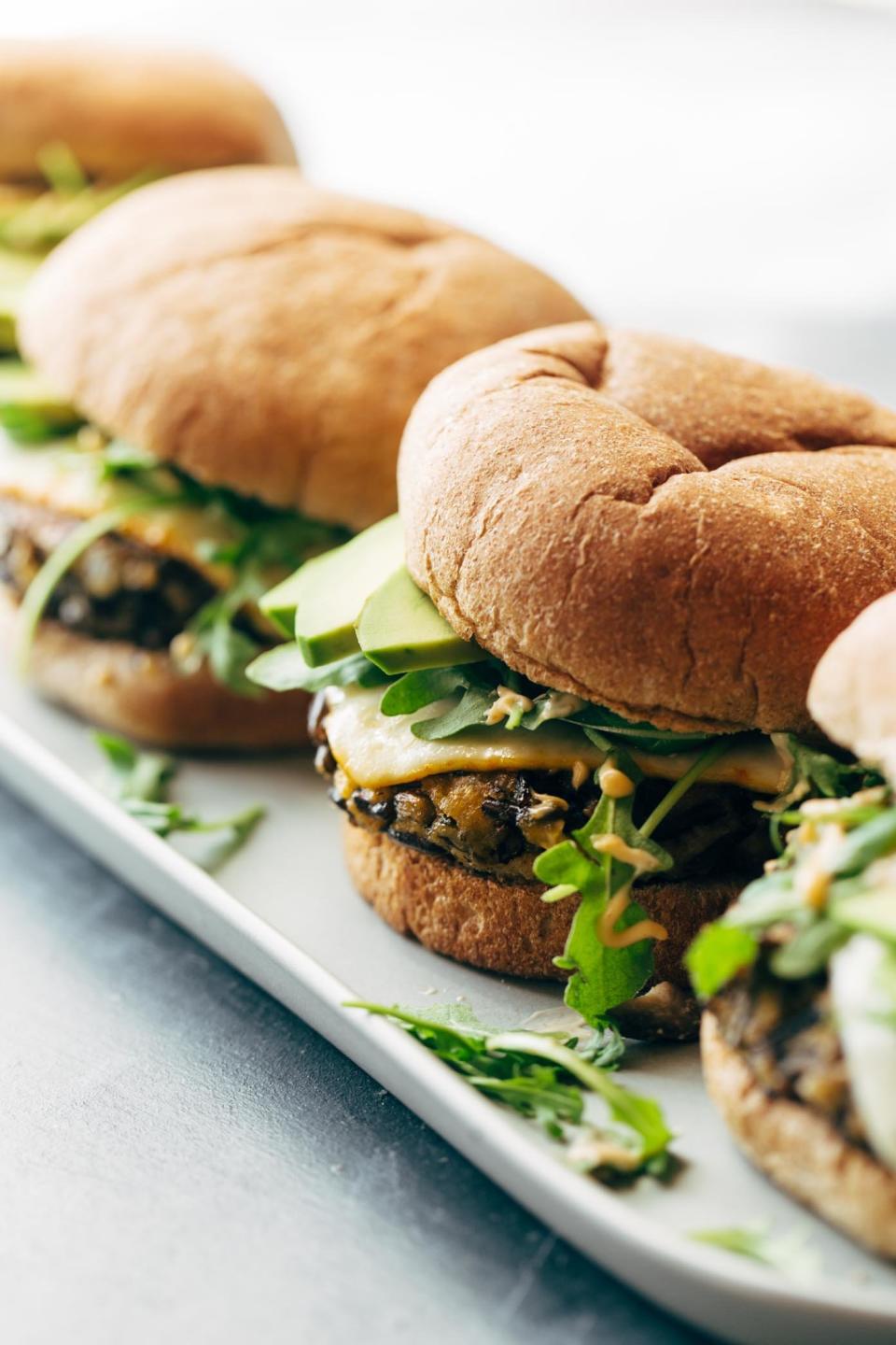 <strong>Get the <a href="https://pinchofyum.com/ultimate-wild-rice-burgers" target="_blank">Ultimate Wild Rice Burgers</a> recipe from Pinch of Yum</strong>