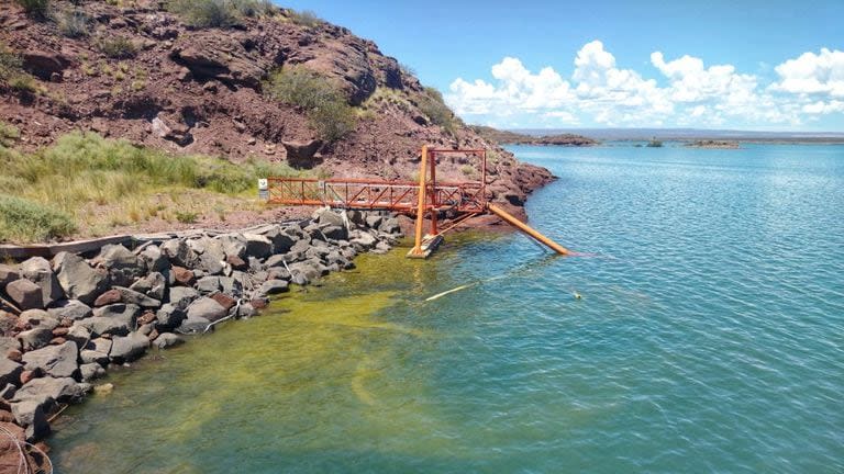 La floración de algas produce una alteración en los colores del agua.