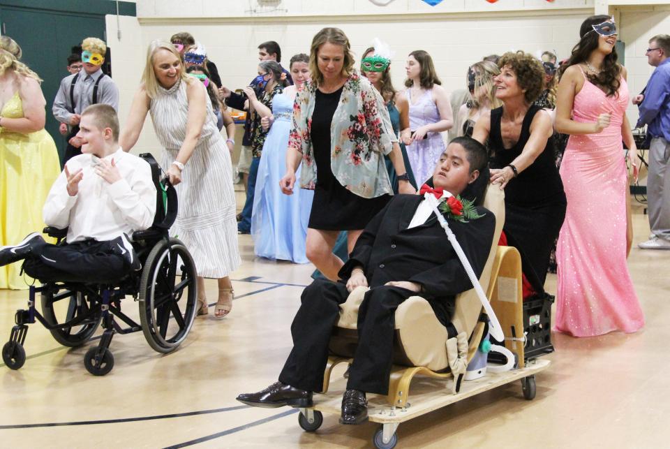 The dance floor at Waldron Center prom was for everyone.