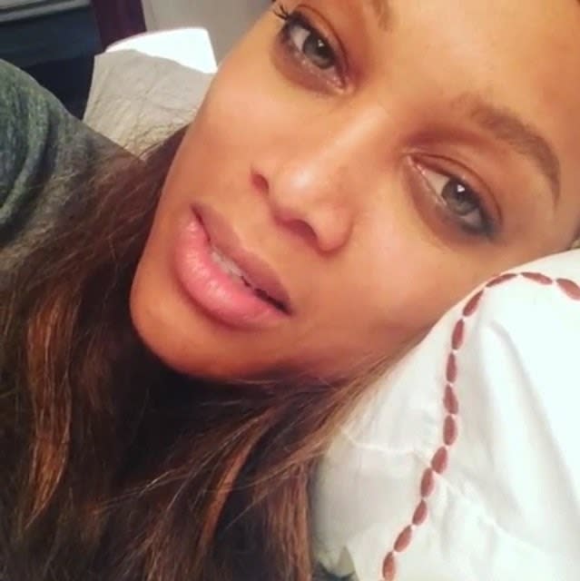 Tyra Banks says her "smize" is the secret to a perfect selfie. "For those of you who may not be aware, smize is short for smiling with your eyes,” Banks explained. "To pull off a smize, you'll need to: squint, relax both your lips and eyebrows and then pretend as if a string is pulling up your face from above." However, before you are ready to smize, Tyra suggested titling your head back ensuring you use your "best side". "It all starts with the classic head tilt. Lead with your best side and work it. Also, taking your selfie from above appears to squash your neck. Whereas holding your phone slightly below helps to accentuate the length of your beautiful neck."