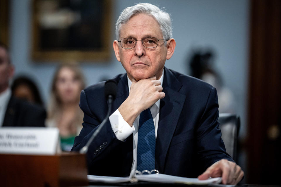 Image: Attorney General Garland testifying before the House Appropriations Committee (Andrew Harnik/Getty Images file)