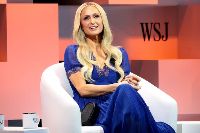 <p>Dimitrios Kambouris/Getty</p> Paris Hilton