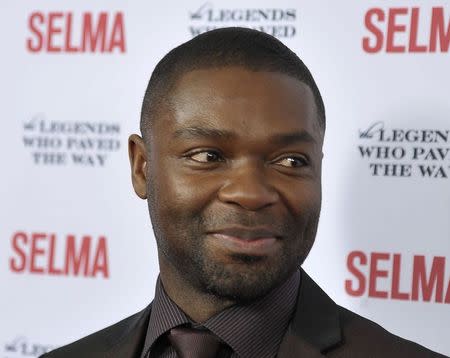 Cast member David Oyelowo, who plays the role of civil rights leader Dr Martin Luther King, arrives during a gala event for the film "Selma" in Goleta, California in a December 6, 2014 file photo. REUTERS/Phil Klein/files