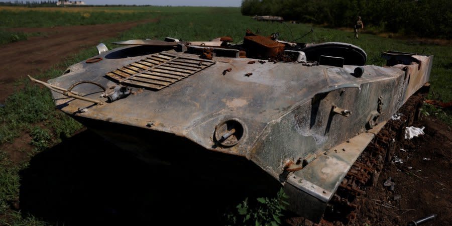 Russian tank in Mykolaiv area, destroyed on June 12