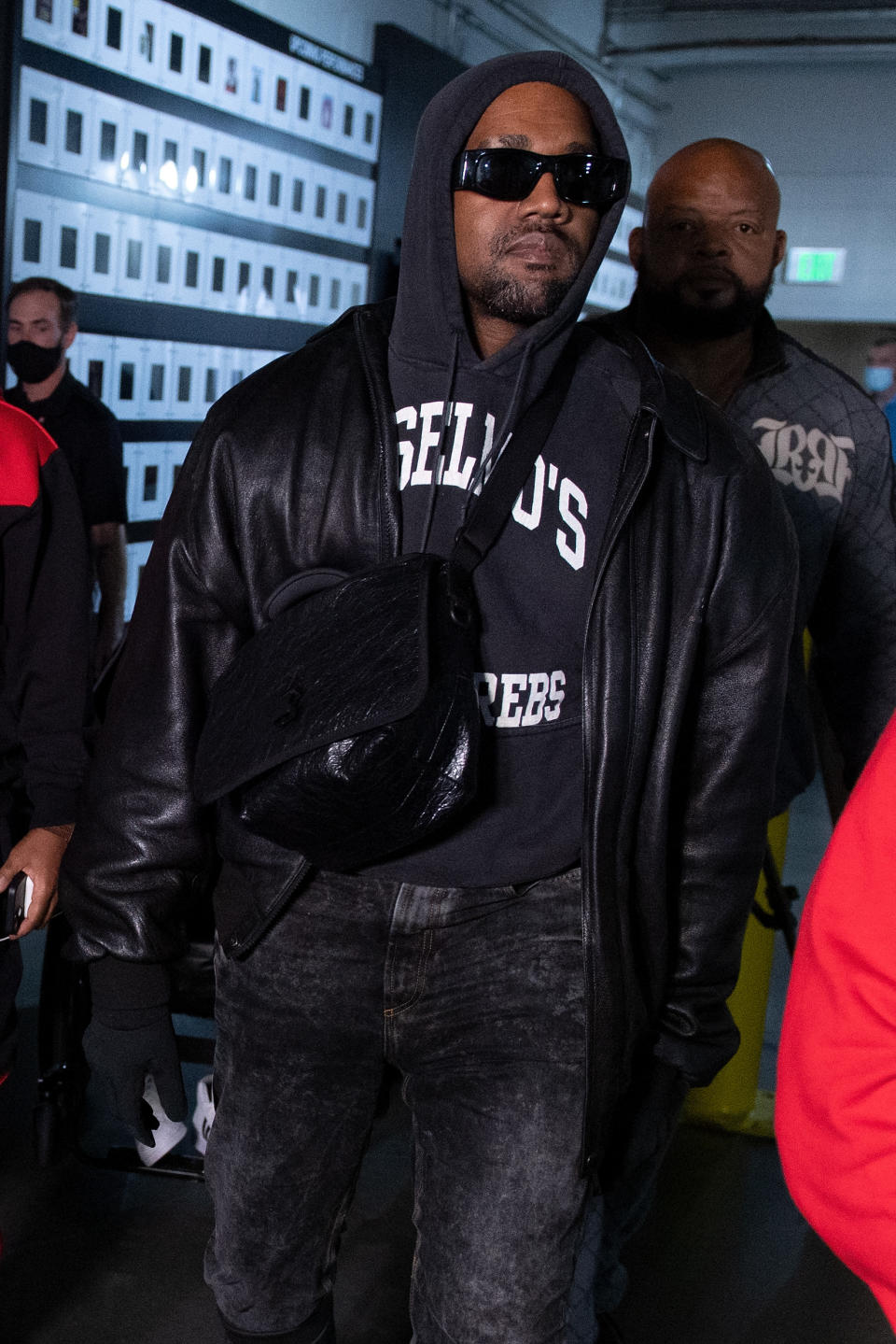 Ye arrives to the arena for the fight between Jamel Herring and Shakur Stevenson at State Farm Arena on October 23, 2021 in Atlanta, Georgia. (Photo by Brandon Magnus/Getty Images)