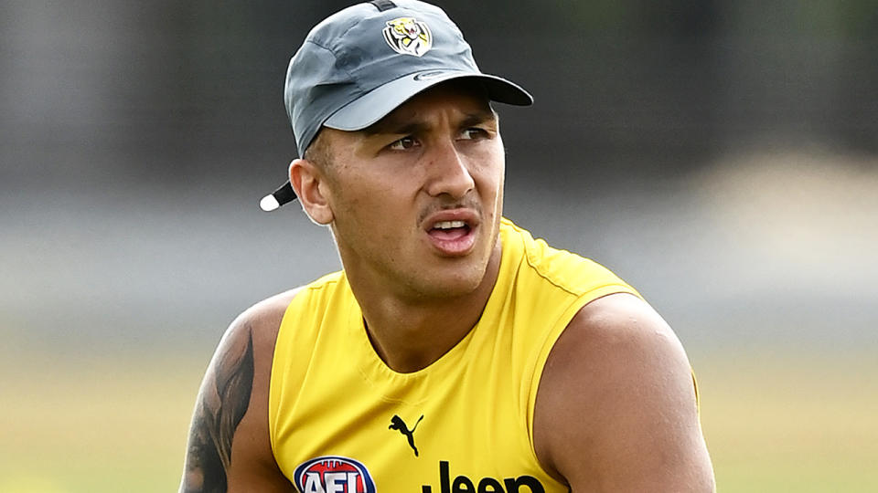 Richmond Tigers star Shai Bolton injured his wrist in a nightclub altercation last weekend. (Photo by Quinn Rooney/Getty Images)