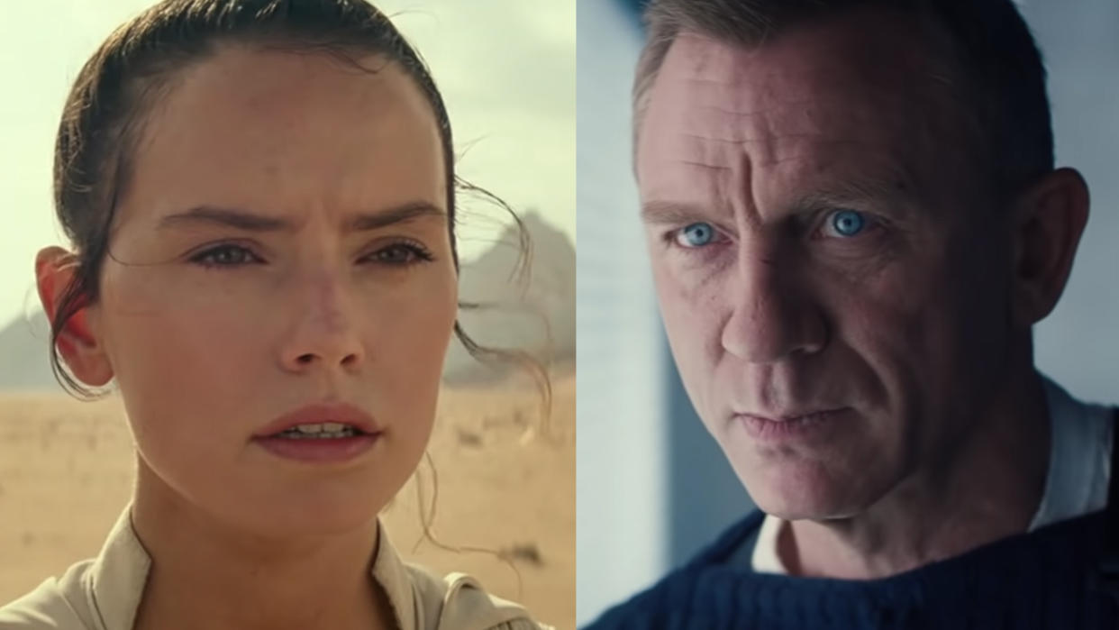  Rey in Rise of Skywalker, Bond in No Time to Die 