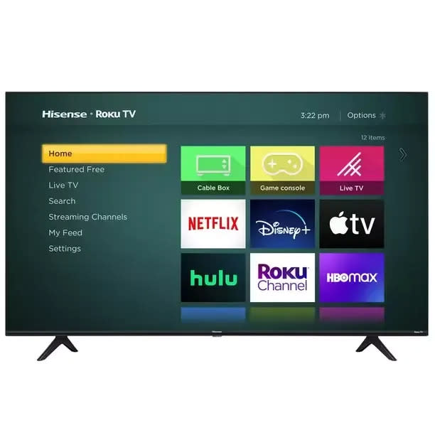 At 65 inches, this 4K ultra-high-definition Hisense Roku TV will be the star of the show. The over 8.3 million pixels create a sharp and vivid picture and the adjustable feet let you get the perfect position. Promising review: 