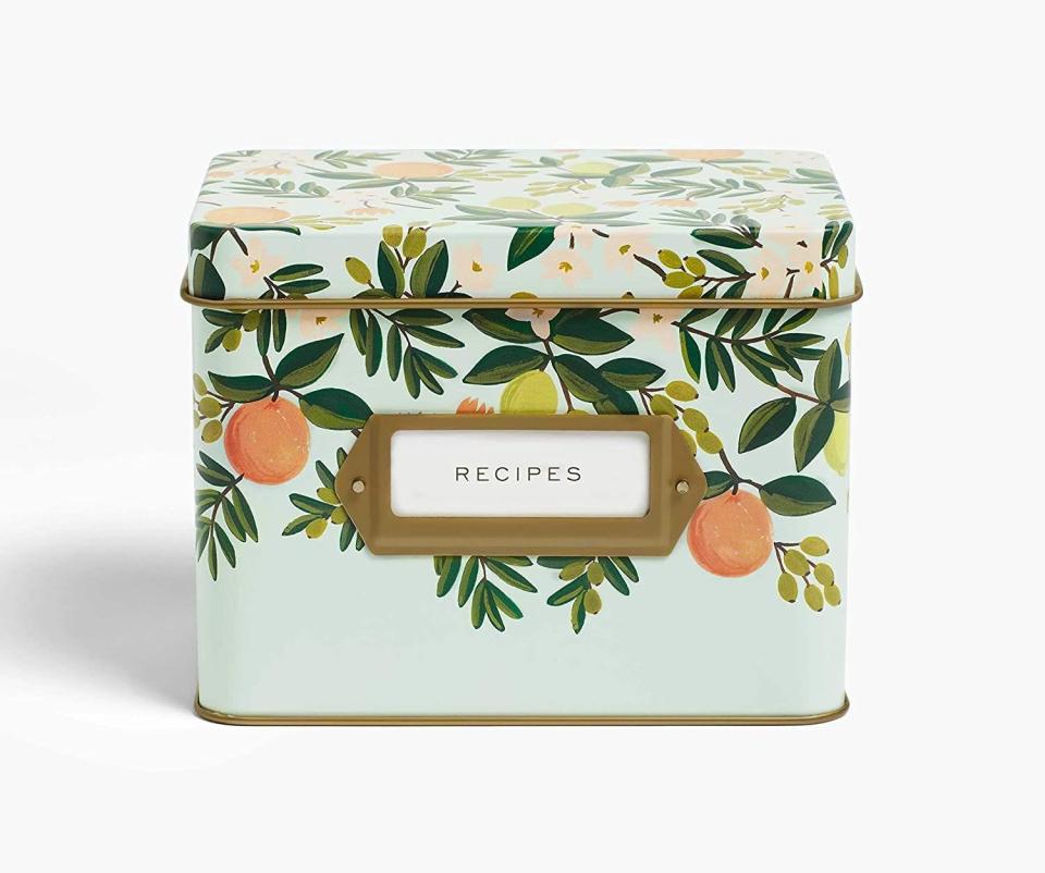 24) Citrus Floral Recipe Tin