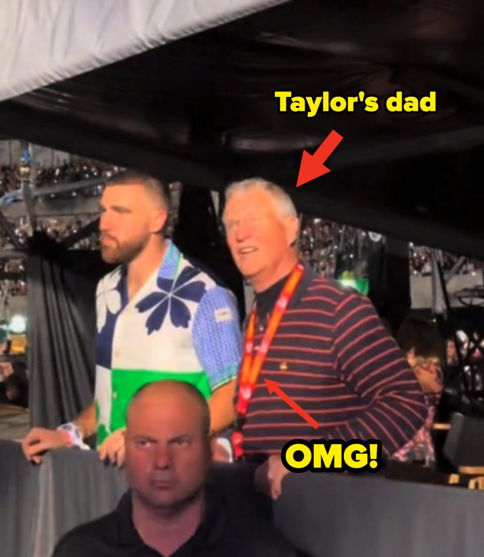 Travis with Taylor Swift's dad