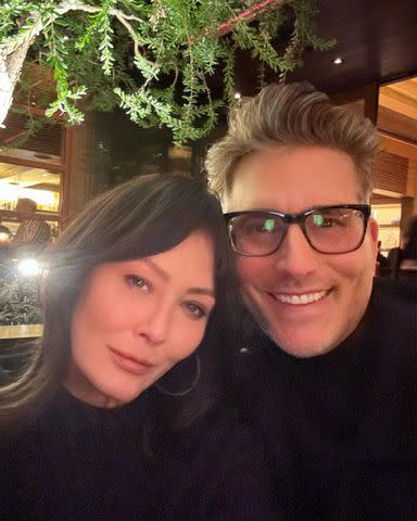 <p>Shannon Doherty/Instagram</p> Shannen Doherty and her best friend, realtor Chris Cortazzo.