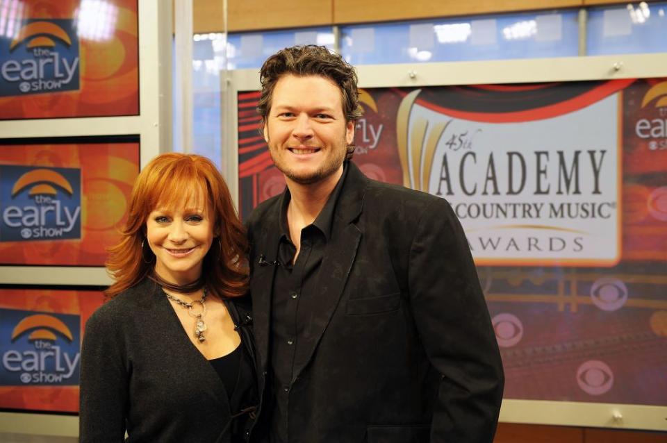 blake shelton and reba mcentire