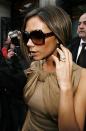 <p>Adding another coloured diamond to her growing collection in 2006, VB often wore this giant emerald-cut stone with an eternity ring on either side. (Getty Images)<br></p> 