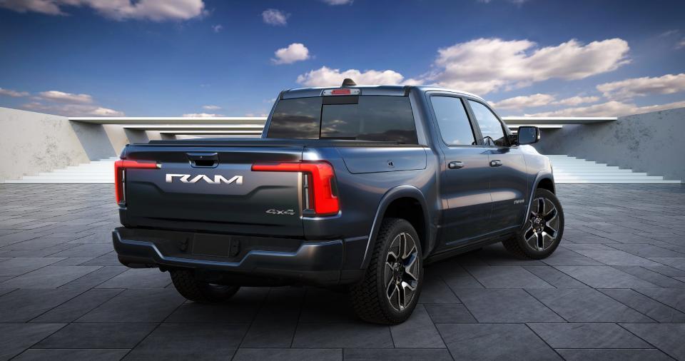 The Ram 1500 REV electric pickup truck.