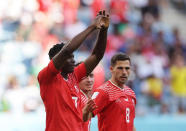 Foto del jueves de Breel Embolo celebrando tras marcar el gol de Suiza ante Camerún