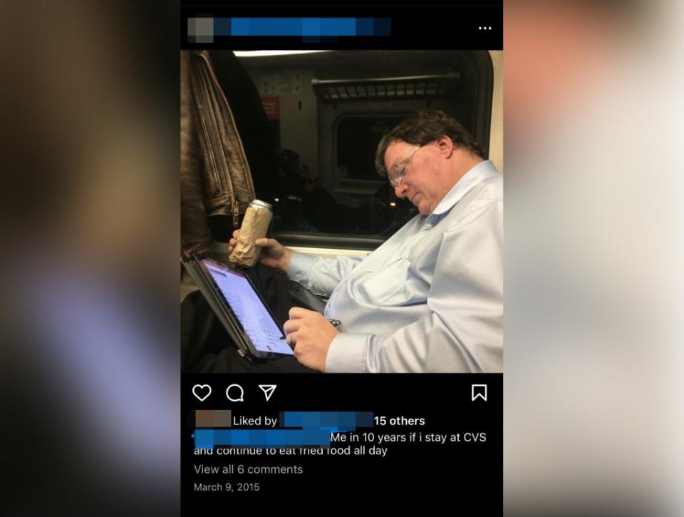 A Reddit user posted a picture he took of accused serial killer Rex Heuermann on Instagram in 2015.