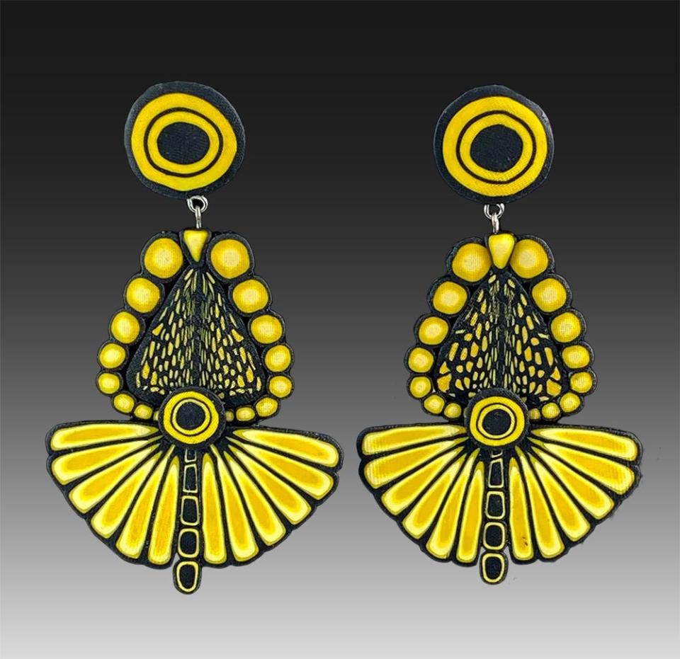 A variety of gifts and jewelry, such as these earrings by Debbie Jackson, will be available at Gifts of the Craftsmen.