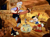 <a href="http://movies.yahoo.com/movie/1800106376/info" data-ylk="slk:PINOCCHIO;elm:context_link;itc:0;sec:content-canvas" class="link ">PINOCCHIO</a> (1940) - Cliff Edwards was a popular jazz singer known as "Ukelele Ike" before voicing the character of Jiminy Cricket. He later provided the voice of the lead crow and sang "When I See an Elephant Fly" in Disney's "Dumbo."