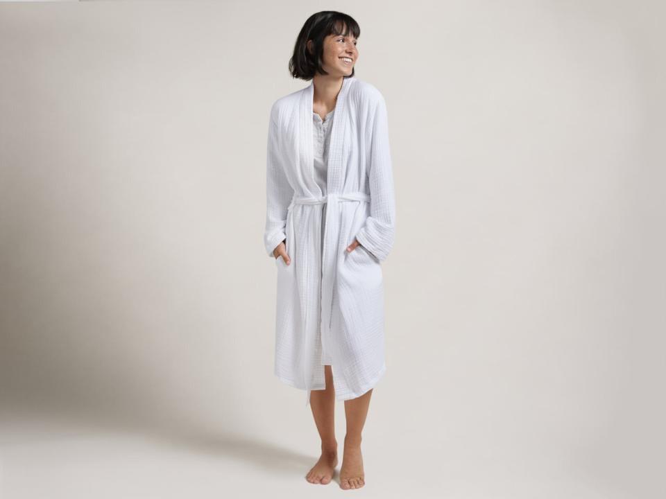 <a href="https://fave.co/2RLZo1l" target="_blank" rel="noopener noreferrer">Parachute</a> is known for its sheets and robes. When the brand <a href="https://www.huffpost.com/entry/parachute-black-friday-deal-2020_l_5fb2ae2dc5b6d891cd79a7e6">offered 20% off for Cyber Week</a>, readers definitely took advantage of the discount. And the <a href="https://fave.co/2JDKLgy" target="_blank" rel="noopener noreferrer">Cloud Cotton Robe</a> was a top-seller. It is made from Turkish cotton and has two hidden side pockets. While the deal is no longer live, this robe would be the perfect gift for a partner or parent. <a href="https://fave.co/3kBeWSB" target="_blank" rel="noopener noreferrer">Find it for $99 at Parachute</a>.