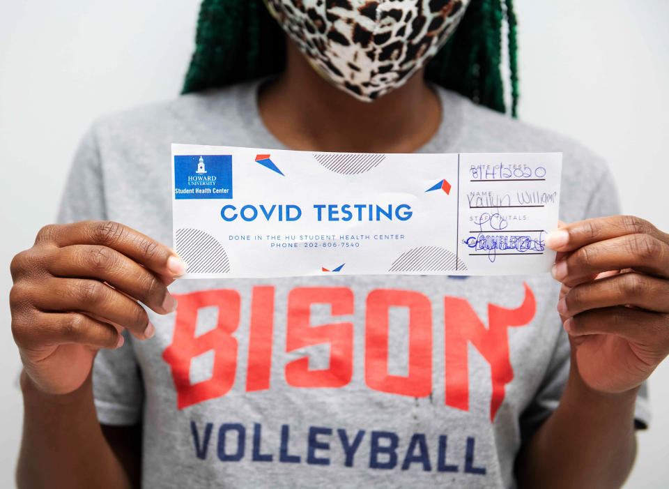 Howard University COVID testing (Howard University)