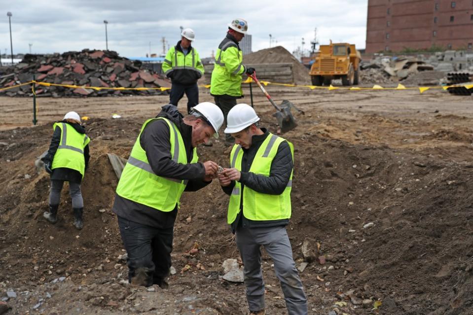 Discover TV host Josh Gates helped with the hunt for treasure in Boston. Boston Globe via Getty Images