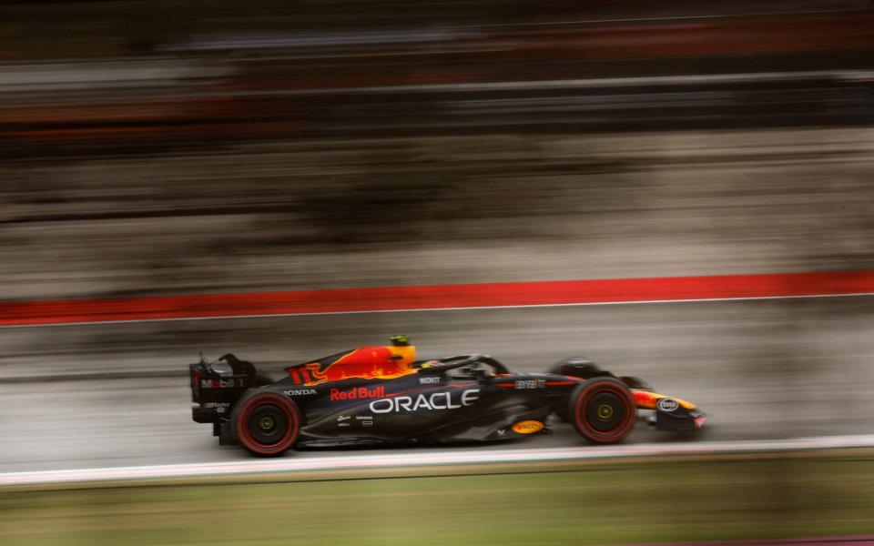 Red Bull's Sergio Perez during qualifying - Reuters/Albert Gea